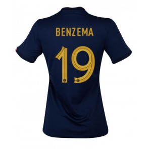 Francie Karim Benzema #19 Dámské Domácí Dres MS 2022 Krátký Rukáv